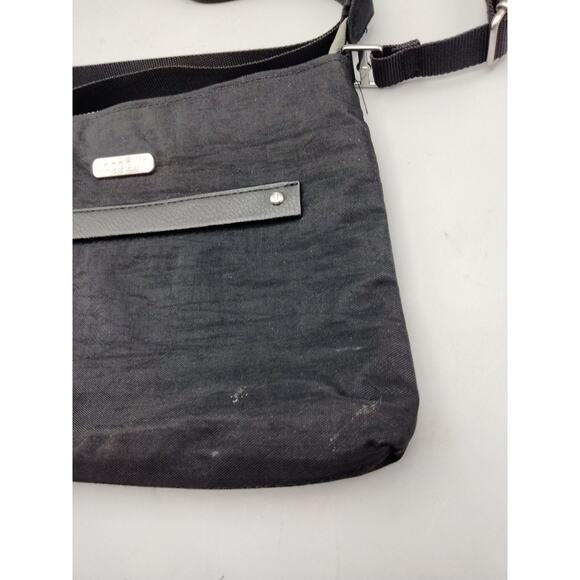 Baggallini Nylon Crossbody Black Purse w/ Outer Pockets 11x7" Bag - Picture 3 of 9